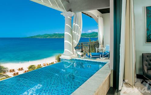 Sandals Grenada Resort & Spa-Italian Oceanview PH 1 Br SkyPool Butler Suite wBalcony Tranquility Soaking Tub 1_7650